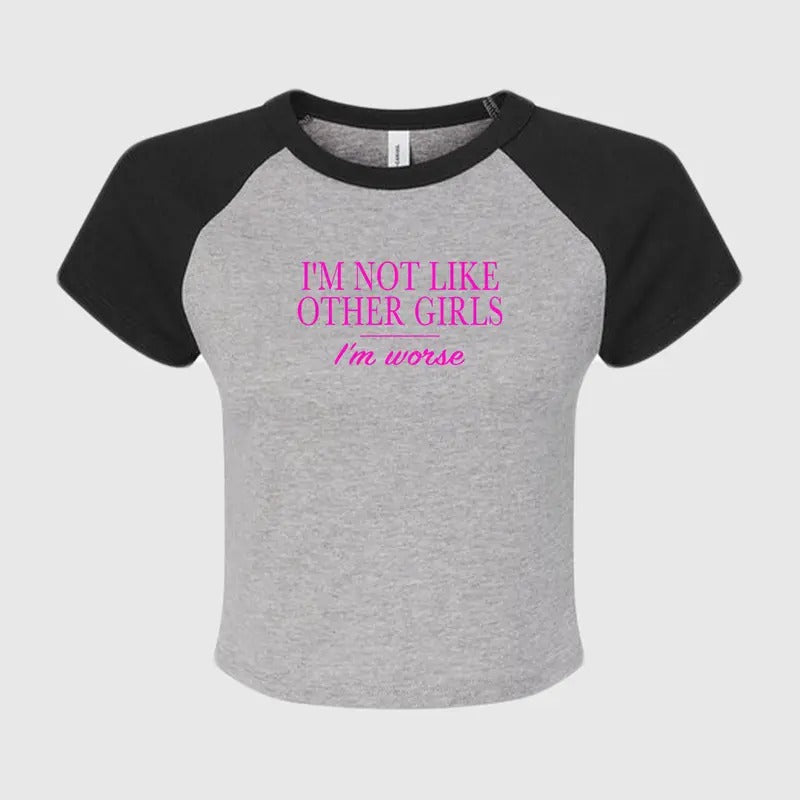 Im not like other girls im worse Custom Printed Baby T-Shirt Hoodie, Sweatshirt | HypeDripTees.com