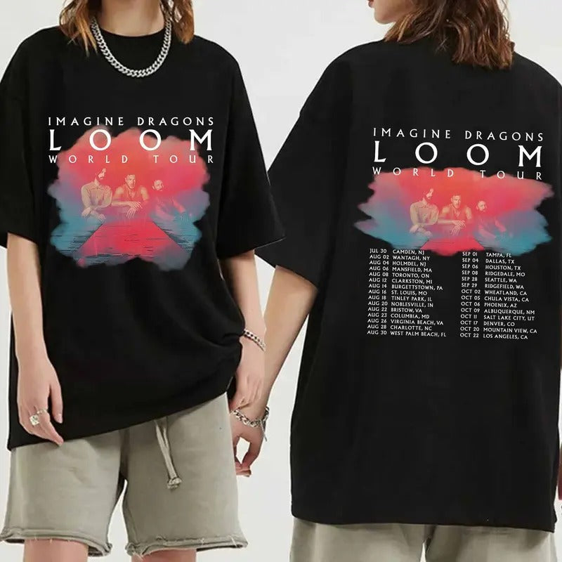 Imagine Dragons Loom Tour 2024 Shirt, Imagine Dragons Band Fan Shirt, Loom New Album Shirt Imagine Dragons 2024 Concert...