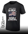 Imagine a country so great even the people who hate it refuse to leave USA flag shirt