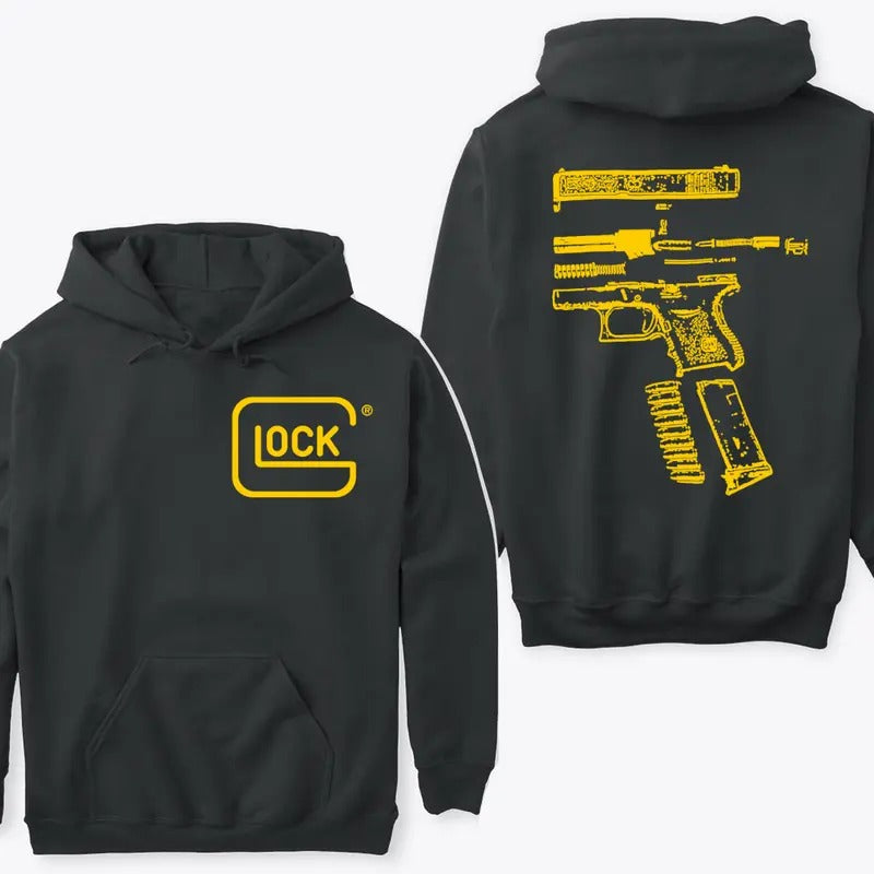 In GLock We Trust Double Side Version Hoodie Sweatshirt TShirt Menswear Top | HypeDripTees.com