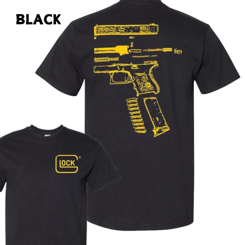 In Giockk We Trust 2 Sided T-shirt - Gift For Gun Lover Military Style Nature Hunting Enthusiast Outfit Gift For Men And Women Dad Cotton