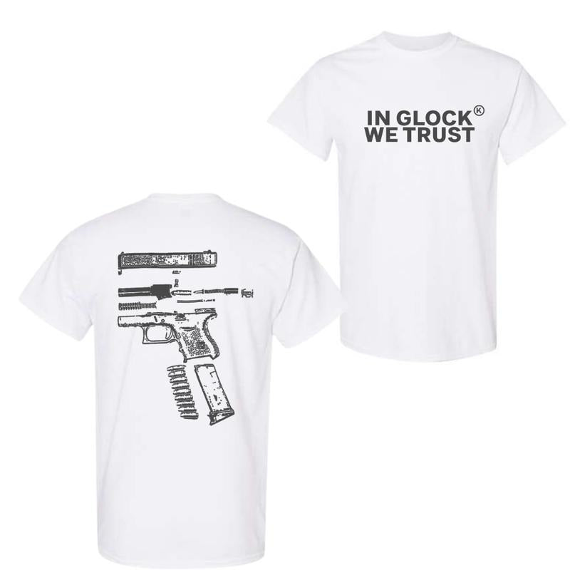 Glock We Trust Double Sided Vintage T-Shirts, Hoodie, Sweatshirt