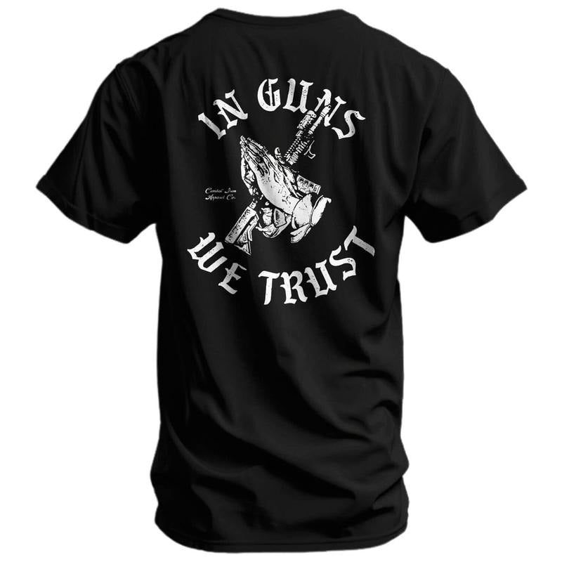 In Guns We Trust Men's T-Shirt - Unisex Ultra Cotton Tee - Made in USA - Apparel Hoodie, Sweatshirt | HypeDripTees.com