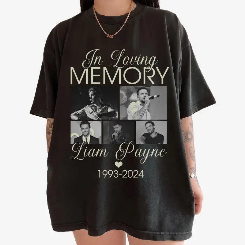 In Loving Memory Liam Payne 1993 2024 Vintage Retro Shirt Thank You Liam Payne Shirt Hoodie, Sweatshirt | HypeDripTees.com