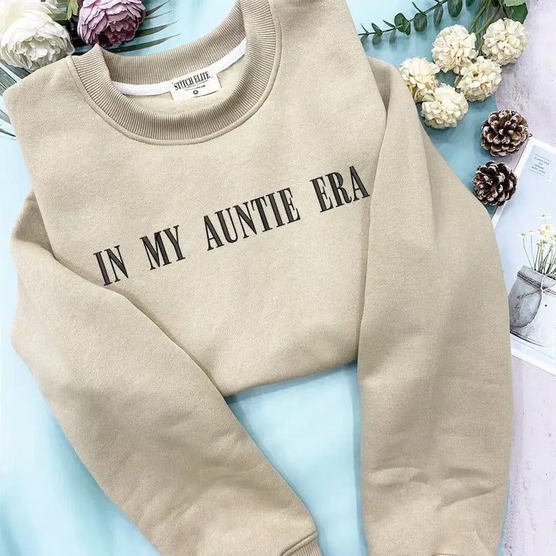 In My Auntie Era Sweatshirt, Auntie Shirt, Aunt Shirt, Auntie Sweatshirt, Auntie Crewneck Sweatshirt Hoodie