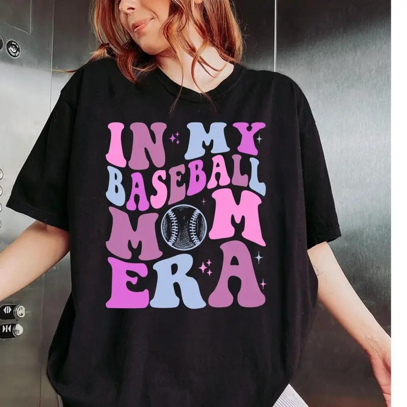 In My Baseball Mom Era Shirt, Baseball Mom Shirt, Baseball Mama Era, Baseball Mama Shirt, Gift For Baseball Mom, Baseball...