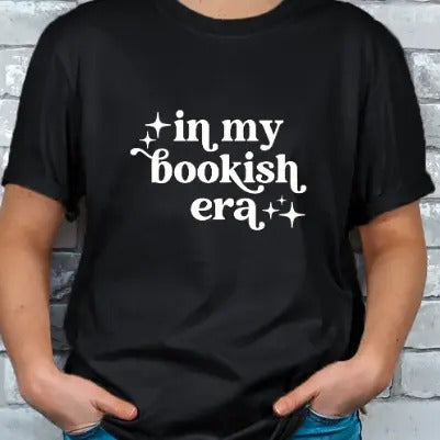 In My Bookish Era Booktok Book Lovers T-shirt Shortsleeve Hoodie, Sweatshirt | HypeDripTees.com