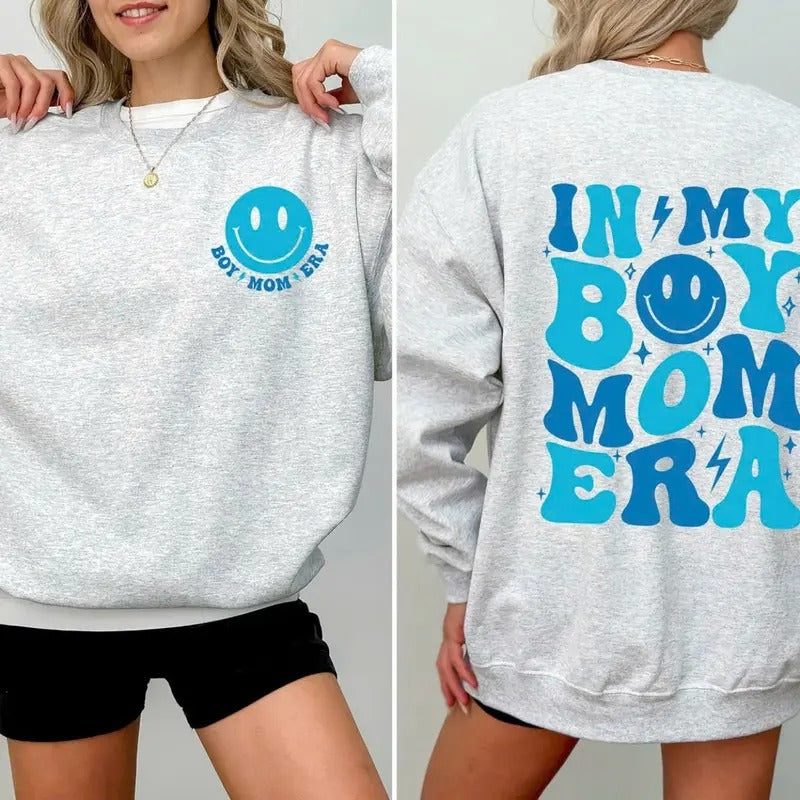 In My Boy Mom Era, Mama, Gift, Mother Sweatshirt T-Shirts, Hoodie | HypeDripTees.com