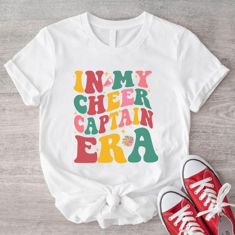 In My Cheer Captain Era Shirt, Cheering Leader T-Shirt, Matching Cheer Squad Shirt, Sport Lover Gift Tee, Cheer Coach...