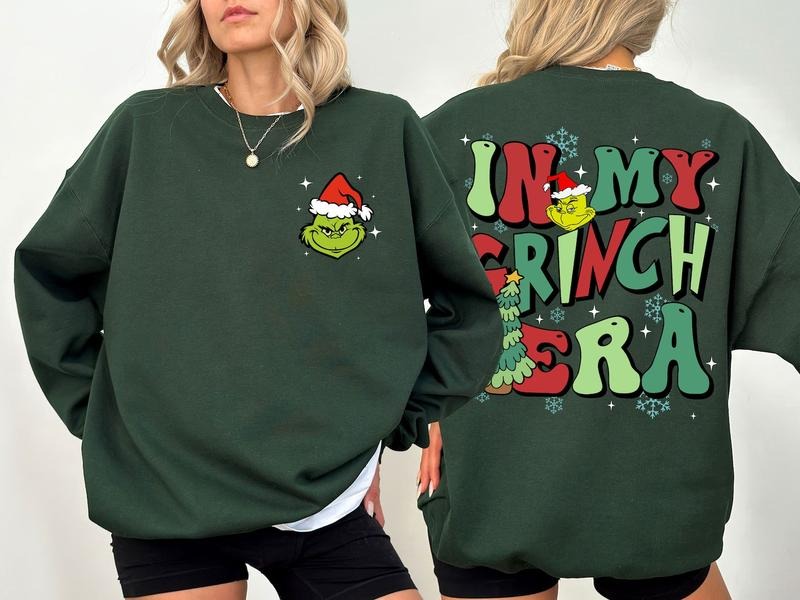 In My Christmas Era Sweatshirt, Funny Christmas Sweatshirt, Cute Christmas Crewneck, Christmas Movie Watching Sweatshirt,...