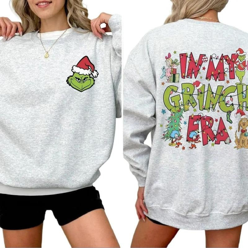 In My Grinch Era Sweatshirt, Grinch Christmas Sweatshirt, Merry GrinchMas Sweatshirt, Christmas Movie Sweatshirt,...