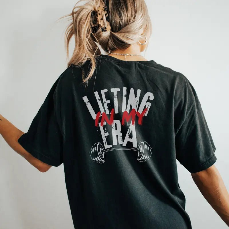 In My Lifting Era s Oversized Gym Pump Cover Muscle Mommy Cardio Weightlifting Tshirt Gift For Girlfriend Unisex Gym...