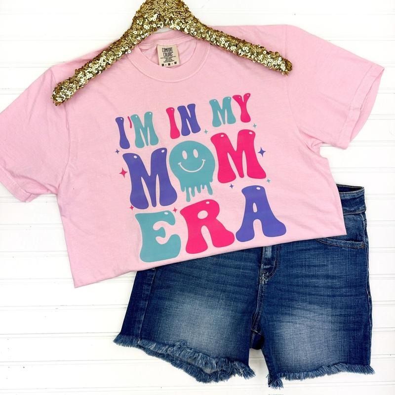In My Mom Era Comfort Color T-Shirt Hoodie, Sweatshirt | HypeDripTees.com