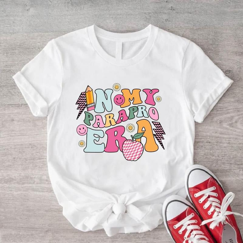 In My Parapro Era Shirt, Paraprofessional T-Shirt, Teacher Life Gift Tee, Cool Para Club Tee, Teacher Appreciation,...