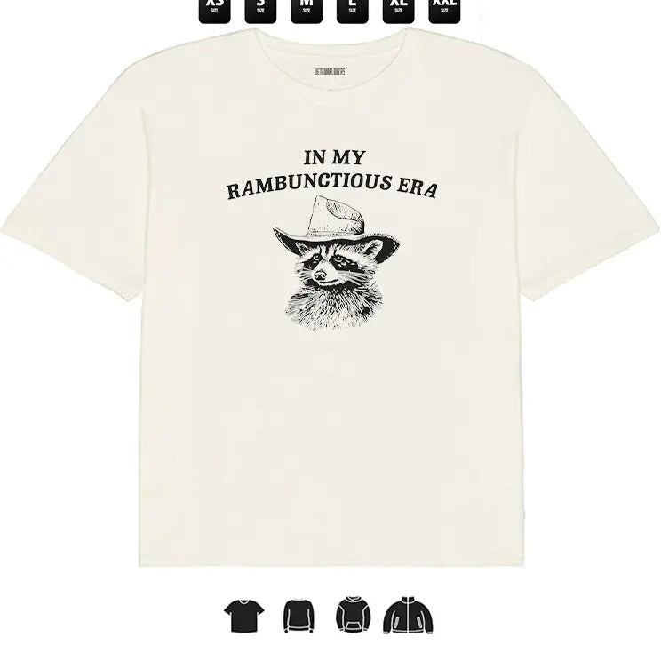 In My Rambunctious Era - Unisex Heavy Taped neck T-Shirt, Gifts Hoodie, Sweatshirt | HypeDripTees.com
