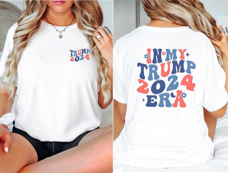 In My Trump Era Shirt, Retro Trendy Trump T-shirt, USA Election 2024 Short Sleeve, Patriot Tee, Anti Democrat Shirt,...