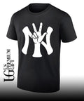 In New York We Ball point New York basketball shirt