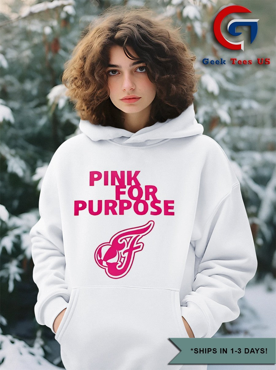 Indiana Fever Pink for Purpose logo shirt