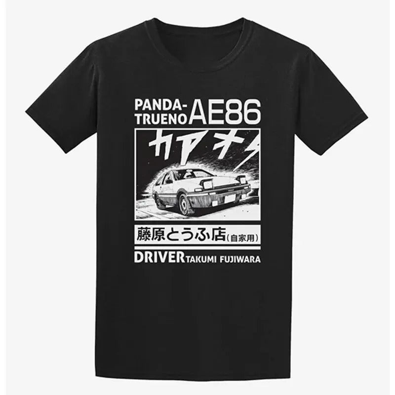 Initial D Panda Trueno Double-Sided T-Shirt Hoodie, Sweatshirt | HypeDripTees.com