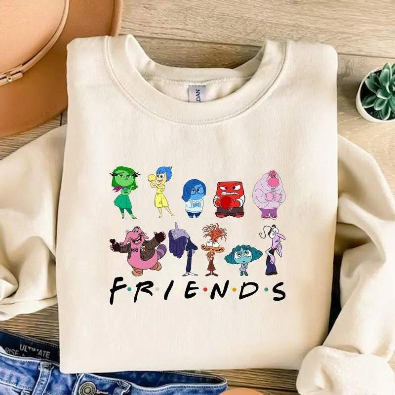 Inside Out Characters Friends Shirt Inside Out Shirt Mental Health Shirt Emotion Team Shirt Today Is A Core Shirt Friends...