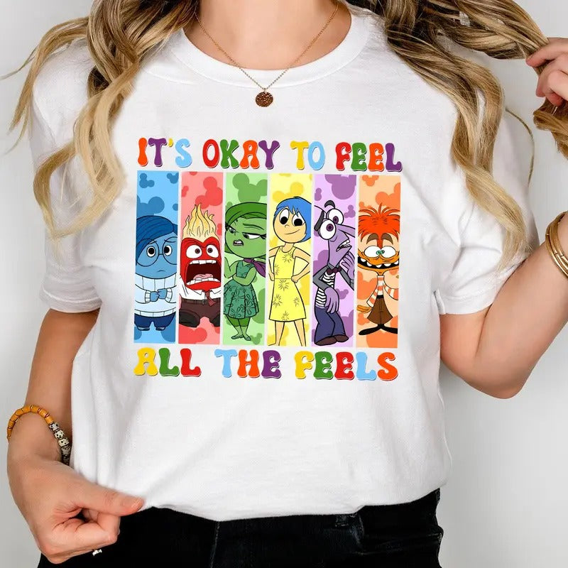 Inside Out It's OK To Feel Shirt, Inside Out Movie Shirt, Inside Out 2 Shirt Hoodie, Sweatshirt | HypeDripTees.com