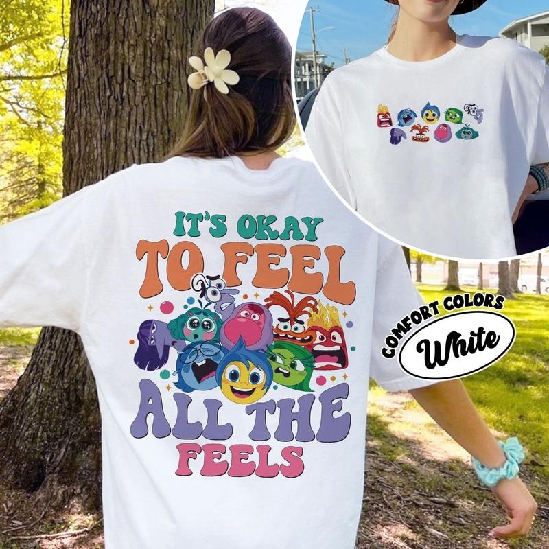 Inside Out It's Okay To Feel All The Feels Shirt Hoodie, Sweatshirt | HypeDripTees.com