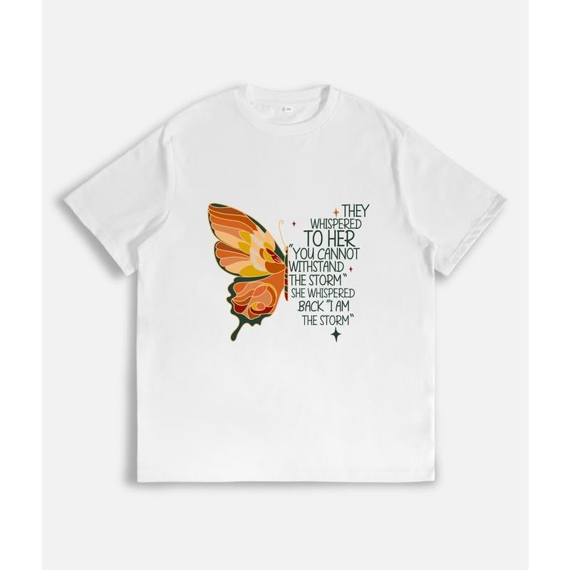 Inspiring and Empowering T - Shirt: Butterfly with Motivational Quote Hoodie, Sweatshirt | HypeDripTees.com