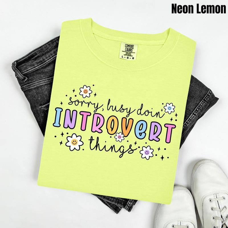 Introvert Things Comfort Colors T-Shirt 'NLB' Hoodie, Sweatshirt | HypeDripTees.com