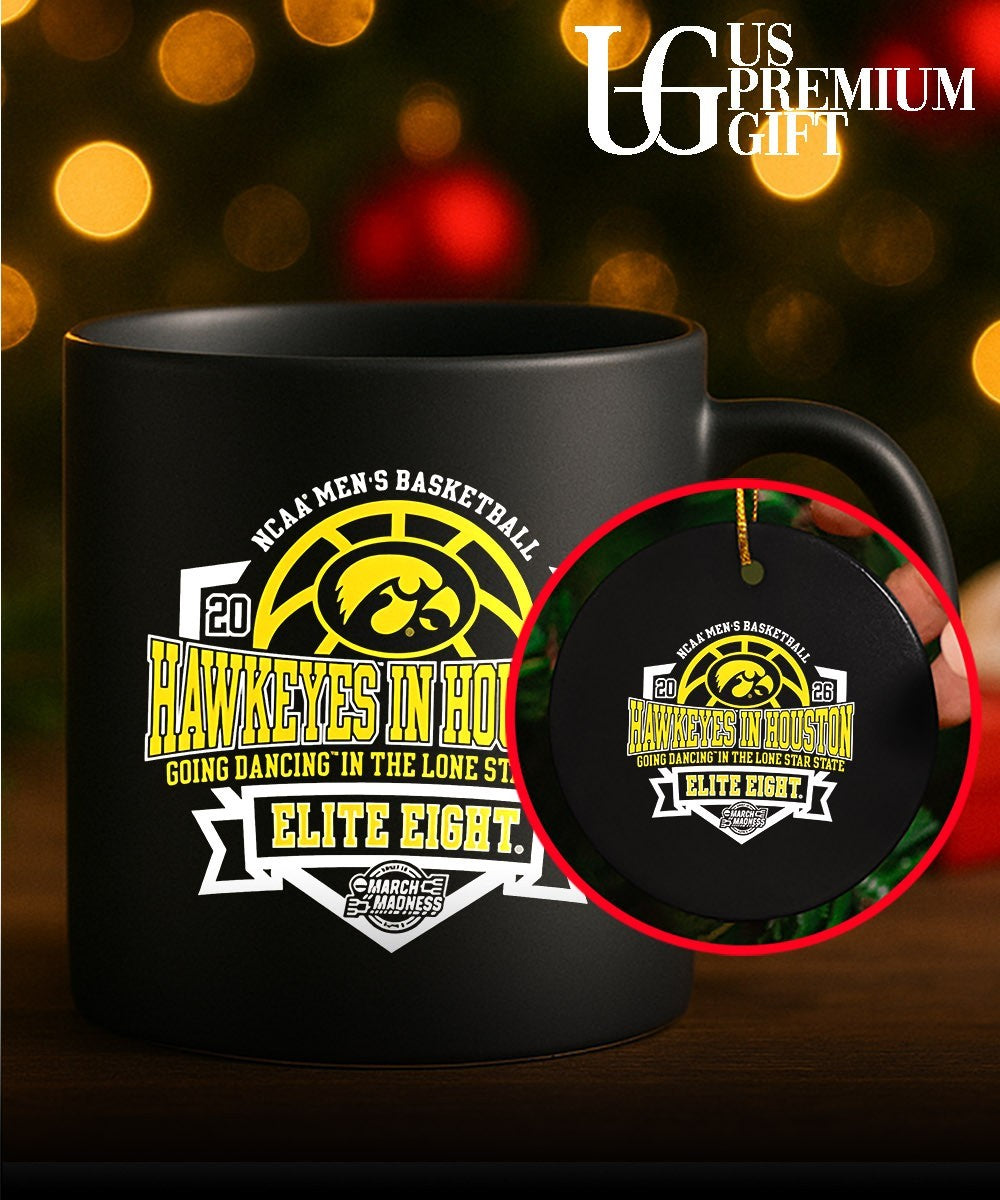 Iowa Hawkeyes 2026 Men’s Basketball Elite 8 Bound Hawkeyes in Houston going dancing in the Lone Star State shirt