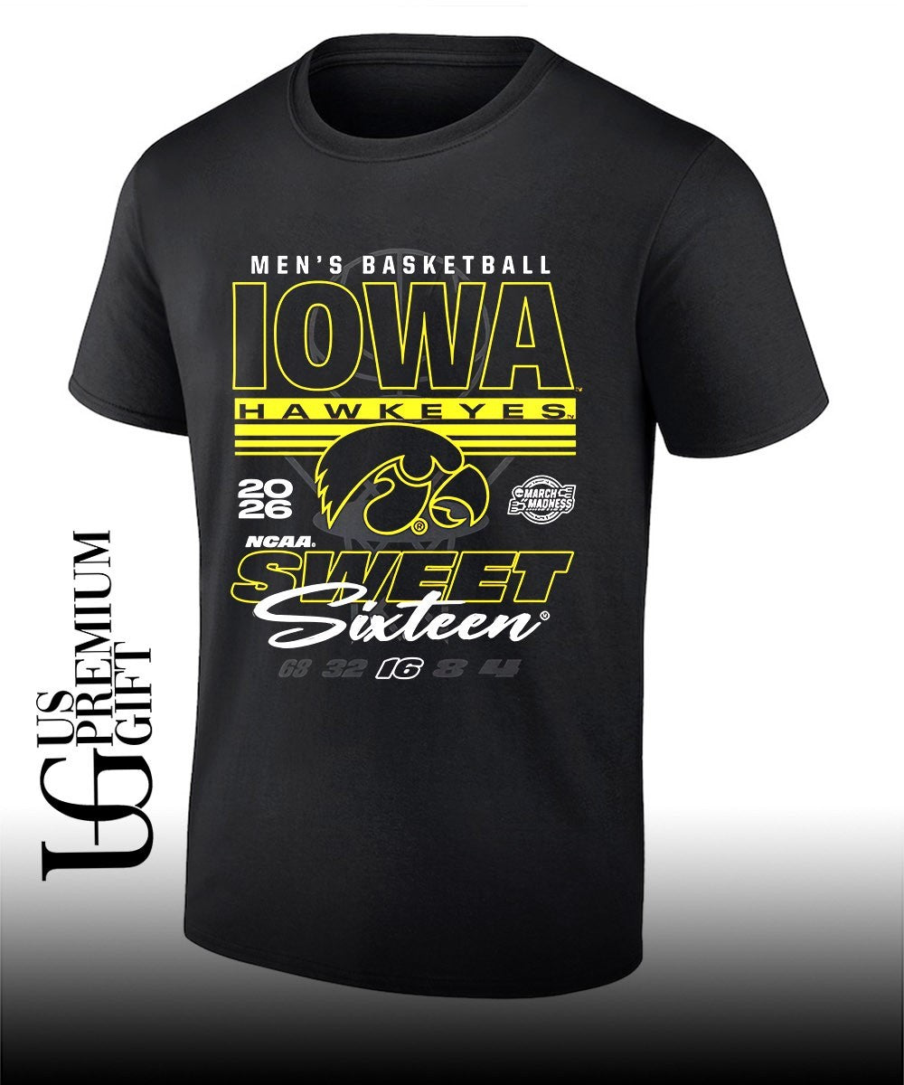 Iowa Hawkeyes 2026 NCAA March Madness Sweet 16 Bound Net shirt