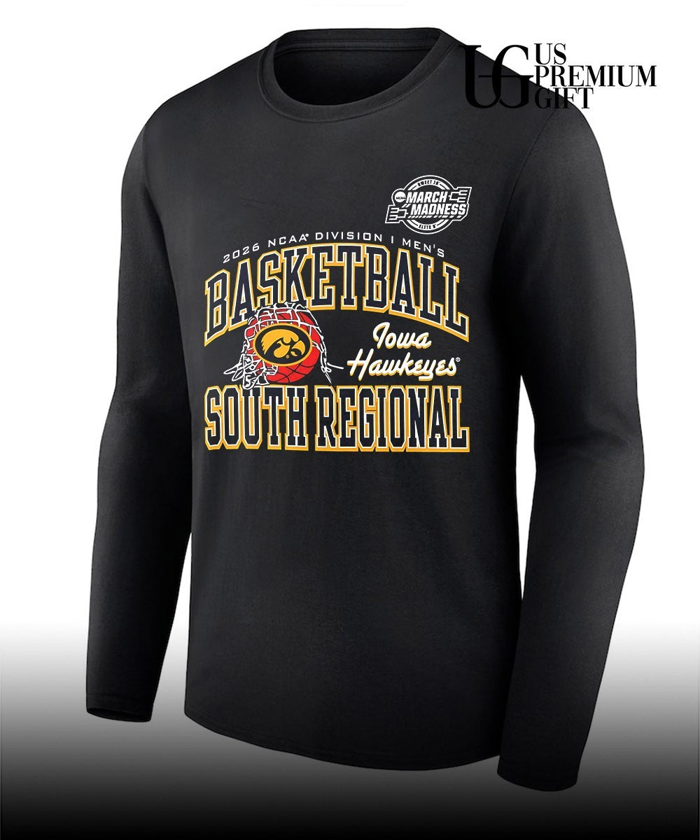 Iowa Hawkeyes basketball NCAA Division I March Madness South Regional 2026 shirt