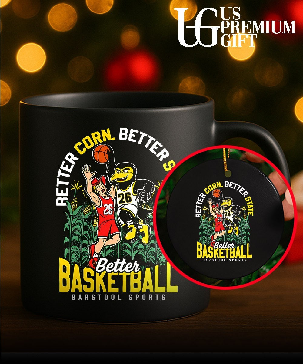 Iowa Hawkeyes beat Nebraska Cornhuskers Better Corn Better State Better Basketball 2026 mascot shirt