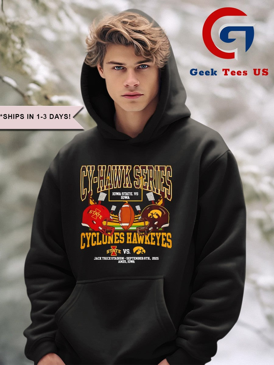 Iowa State Cyclones vs Iowa Hawkeyes Cy-Hawk Series 2025 Trice Stadium shirt