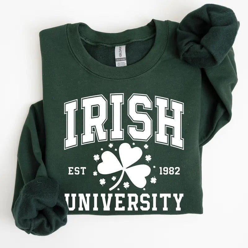 Irish University, Lucky, St. Paddy's Day, Coquette, Bow, Clover, Shamrock, Irish, Lucky Charm, St Patrick's Day...
