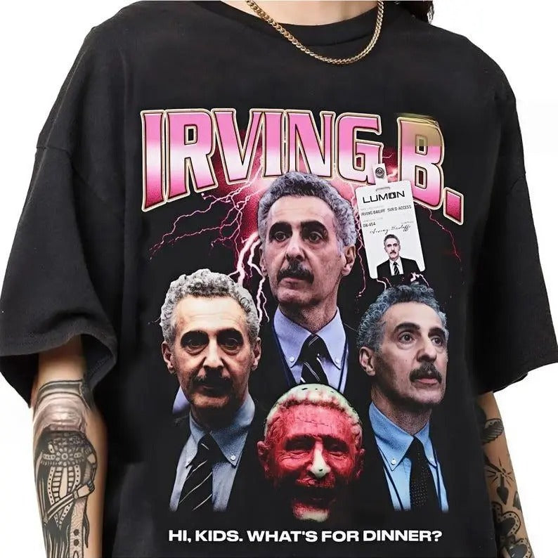 Irving B Rap Tee Severance Rap Bootleg Style T-Shirt, Classic Retro Graphic Unisex Tee Gift For Men and Women Hoodie,...