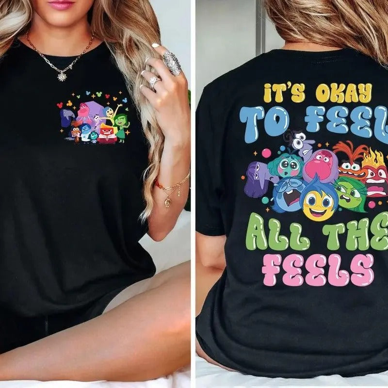 It'S Okay To Feel All The Feels Shirt, Mental Health Tee Hoodie, Sweatshirt | HypeDripTees.com