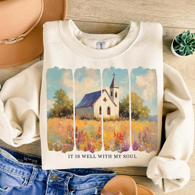It is Well with My Soul Brushstroke DTF Transfers - THIS IS NOT A SHIRT Hoodie, Sweatshirt | HypeDripTees.com