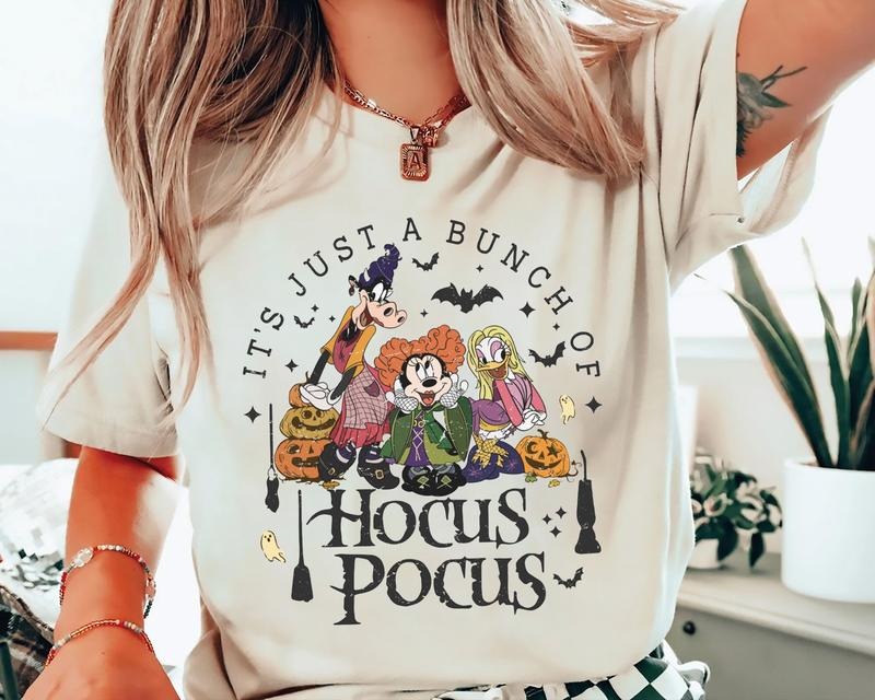 It's Just A Bunch Of Hocus Pocus Shirt, Spooky Season Shirt Hoodie, Sweatshirt | HypeDripTees.com