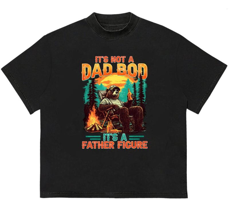 It's Not A Dad Bod It's A Father Figure Tshirt Farther's Day T-Shirt Minimalist Graphic Hoodie, Sweatshirt | HypeDripTees.com