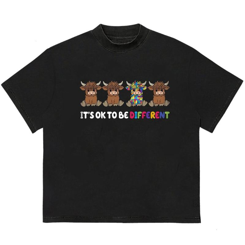 It's Ok To Be Different Auu Tissm T-Shirt Soft Cotton Fabric Unisex Streetwear Style Hoodie, Sweatshirt | HypeDripTees.com