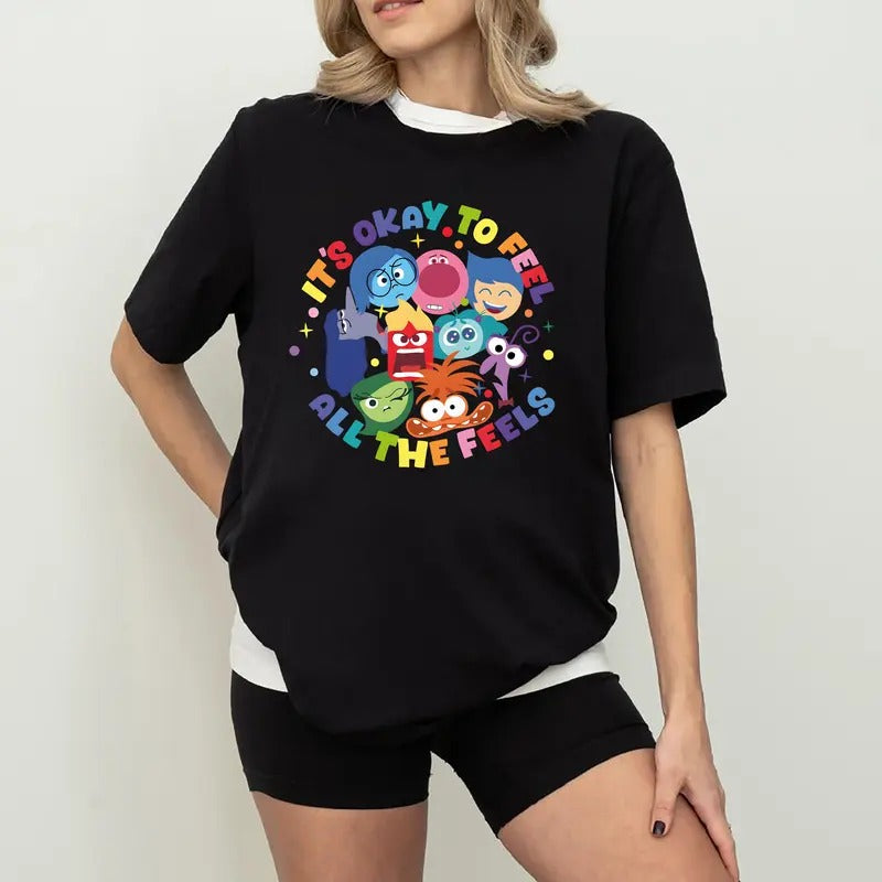 It's Okay To Feel All The Feels Shirt, Gift for Teacher,BCBA Tee,Speech Terapy Shirt Hoodie, Sweatshirt | HypeDripTees.com