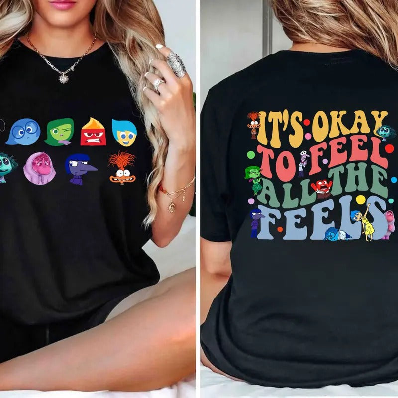 It's Okay To Feel All The Feels Shirt, Teacher Shirt, BCBA Shirt, Para Shirt Hoodie, Sweatshirt | HypeDripTees.com