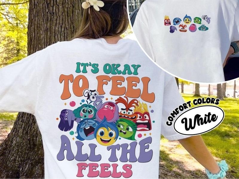 It's Okay To Feel All The Feels Youth Shirt, Inside Out Movie Shirt Hoodie, Sweatshirt | HypeDripTees.com