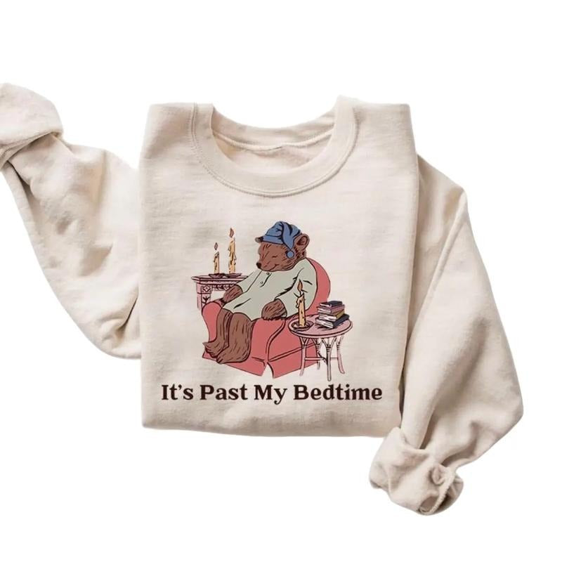 It's Past My Bedtime Shirt, Funny Bear Meme Shirt, Trendy Unisex Shirt, Gift For Her Hoodie, Sweatshirt | HypeDripTees.com