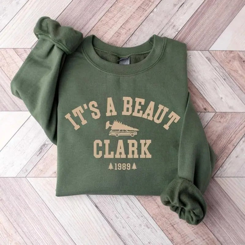 It's a Beaut Clark, Christmas Sweatshirt, Christmas Shirt Hoodie | HypeDripTees.com