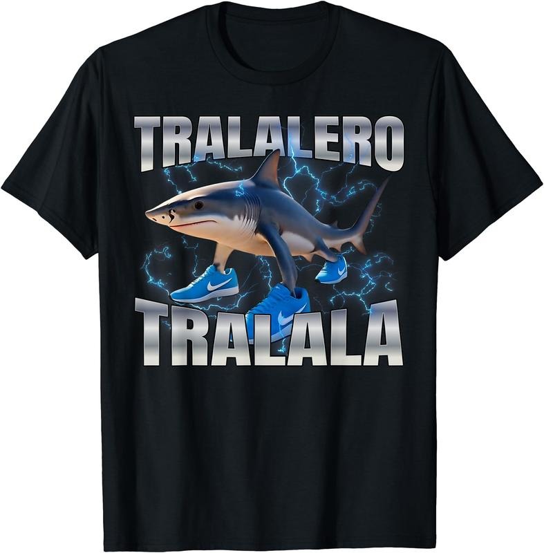Italian Brainrot Tralalero Tralala T-Shirt | Unisex Cotton Tee Gift, Crewneck, Short Sleeve Hoodie, Sweatshirt