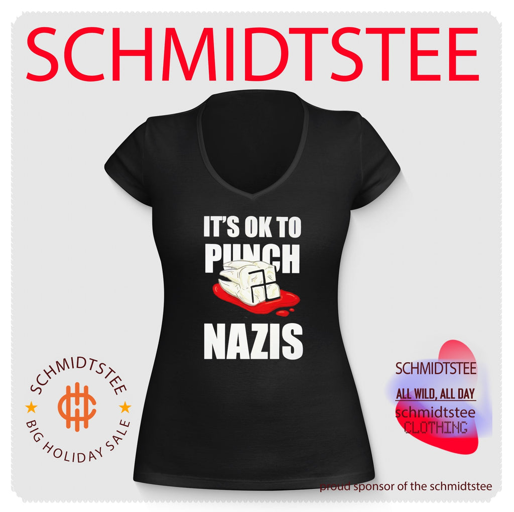 It’s OK to Punch Nazis Tooth anti-nazi political protest shirt