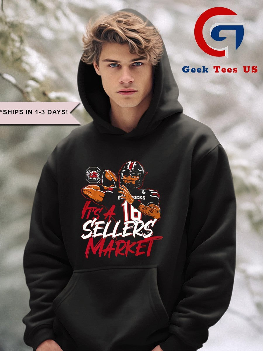 It’s a LaNorris Sellers Market South Carolina Gamecocks football shirt