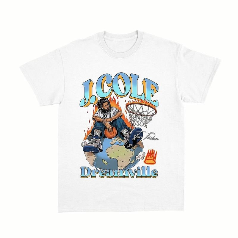 J Cole Dreamville Vintage T-Shirt, J Cole Shirt, Rap Hip Hop, J Cole Merch Men Women Menswear Top Hoodie, Sweatshirt