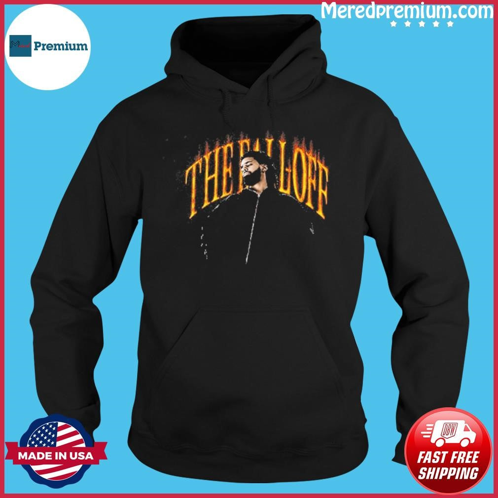 J Cole The Fall Off World Tour 2026 Merch Neon Face Tour Dates T-Shirt